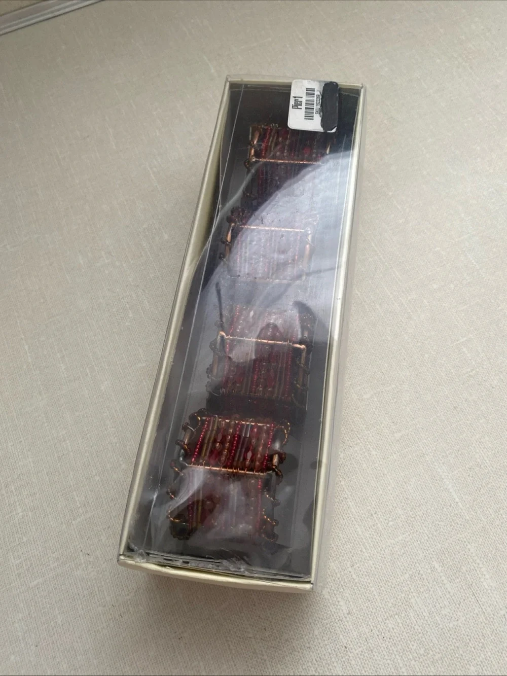 Pier 1 Moroccan Jeweled Napkin Rings Set Of 4 New